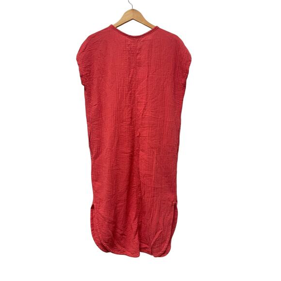 J Jill Pure Jill Maxi Dress Womens Small Organic Cotton Capsule Gauzy Lagenlook - Picture 4 of 12